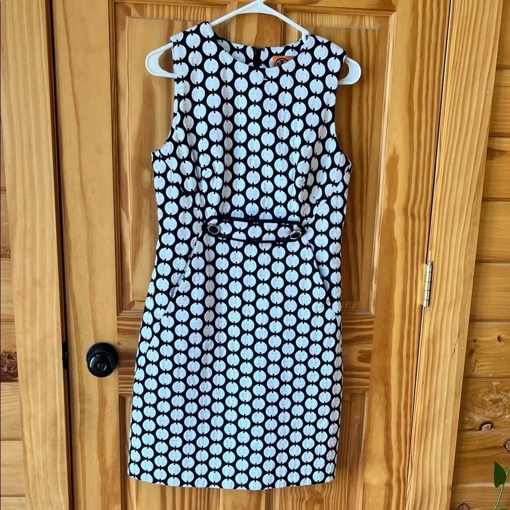 Tory Burch Black and White Patterned Dress